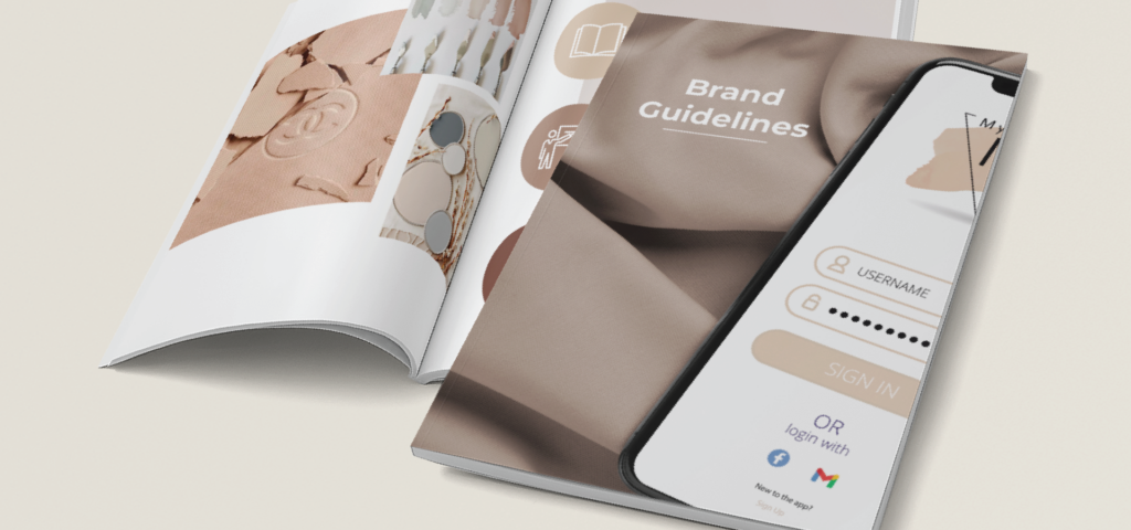 Luxury beauty brand identity book